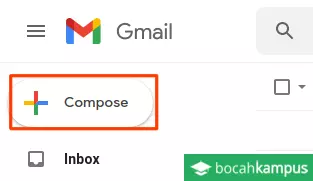 menu compose untuk menulis email